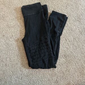 Black washout leggings size xl